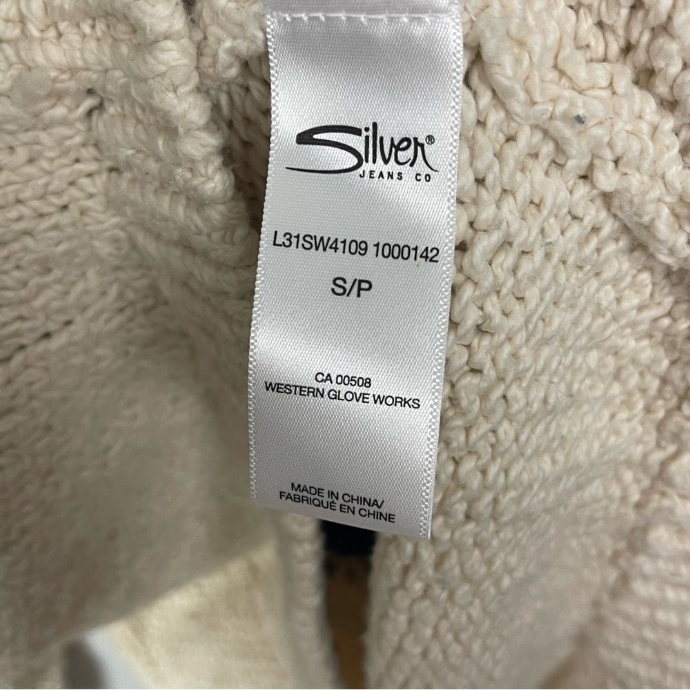 Silver Jeans Co. Long Zip-Up Sweater Cardigan | Size Small - Picture 4 of 6
